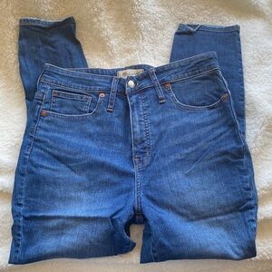 Madewell Classic Straight Leg Jeans in Deep Blue